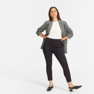 NWOT Everlane The Curvy Side-Zip Stretch Cotton Pant, Black, 8